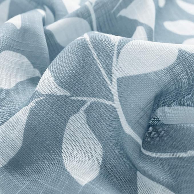 Treatmentex White Blue Curtains - Image 9