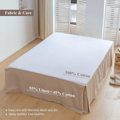BISELINA French Linen Bed Skirt - Image 3