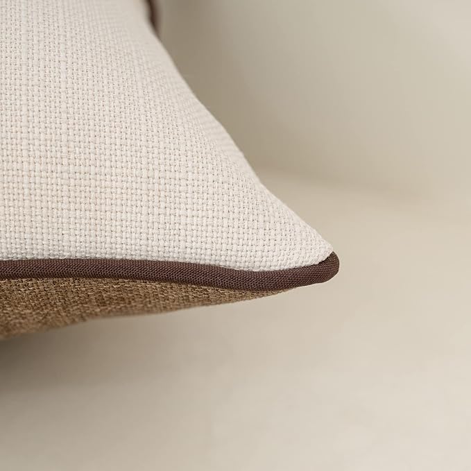 Yangest Patchwork Pillow Cover 12x20 Inch Luxury Cotton and Linen Cushion Cover - Image 4