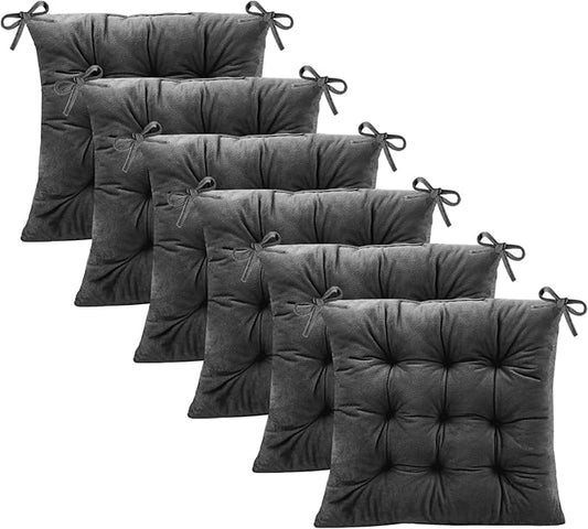 6 Pack Square Seat Cushion Chair Pads by MissSoul