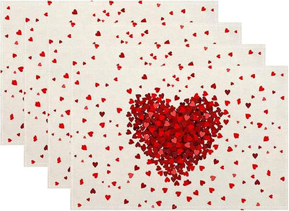 Happy Valentines Day Placemats Set of 4 by Sunshineyan