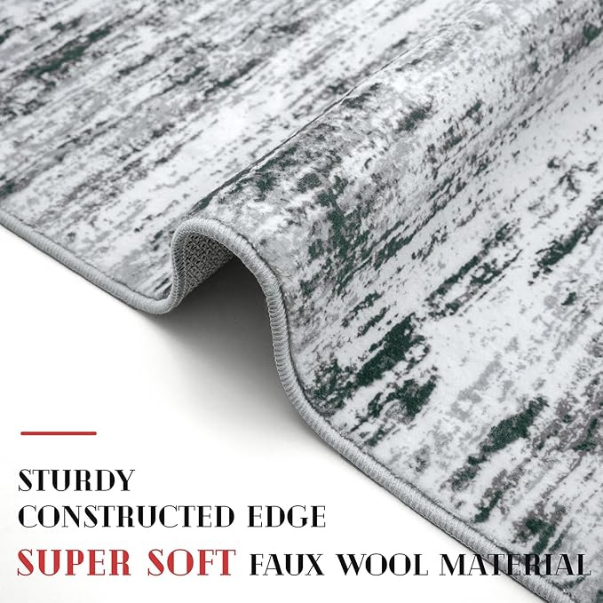 Modern Abstract Runner Rug 2.6x18 - Image 5
