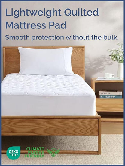 Quilted Fitted Mattress Pad Twin XL Size - Image 2