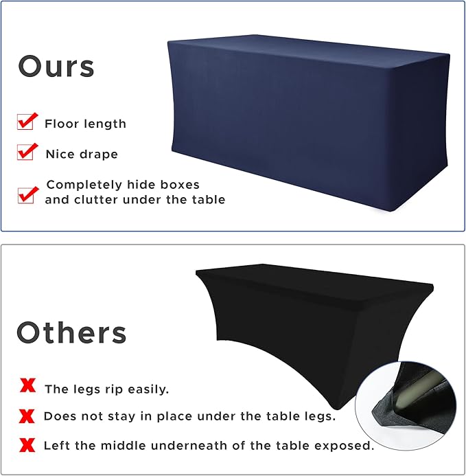 Nasitos Fitted Table Covers Stretch Spandex - Image 5