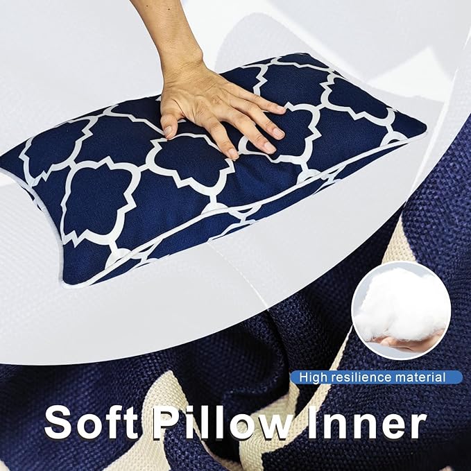JMGBird Outdoor Waterproof Lumbar Pillows Set of 2 - Image 3
