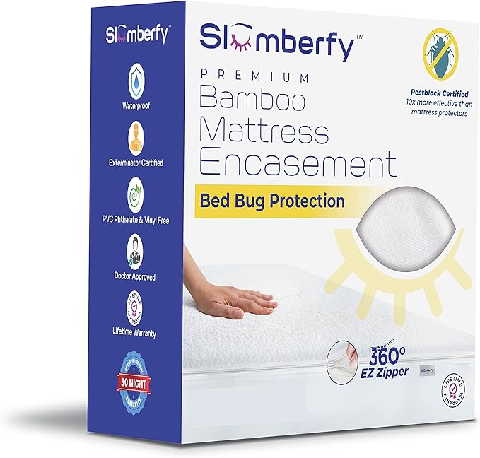 Queen Size Waterproof Bamboo Mattress Encasement by Slumberfy by Slumberfy