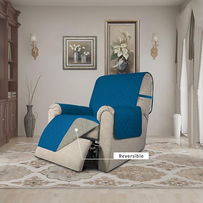 Easy-Going Recliner Chair Slipcover Reversible Sofa Cover Water Resistant Couch - Image 2