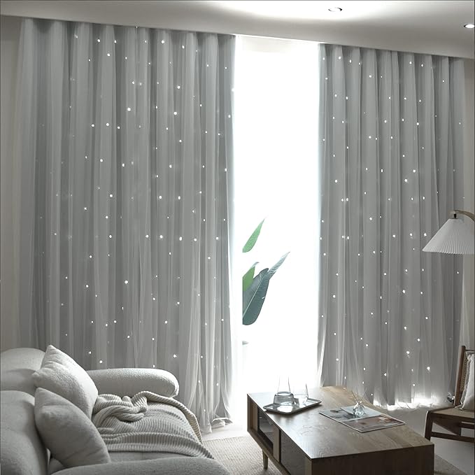 Kinryb Kids Star Cutout Curtains - Image 5