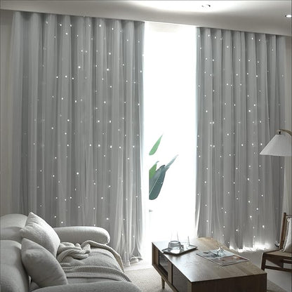 Kinryb Kids Star Cutout Curtains - Image 6