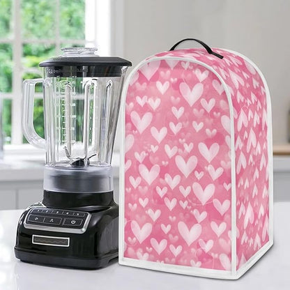 Talayituse Pink Love Heart Print Blender Dust Cover, Fingerprint Protection - Image 5