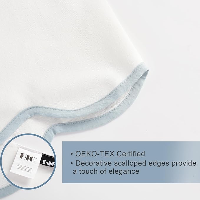 HIG Off White Chic King Bed Skirt - Image 7