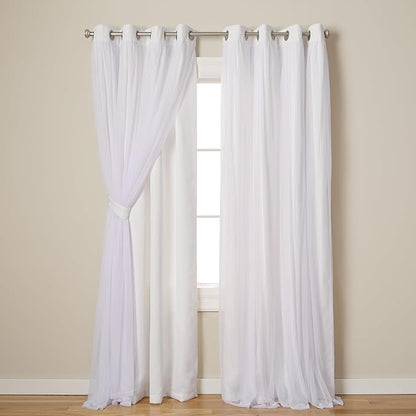 TOWN & COUNTRY LUXE Talia Double Layer Indoor Curtains, Sheer and Room by TOWN+%26+COUNTRY+LUXE