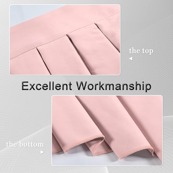 Valances for Windows Light Pink Window Valance for Living Room Rod Pocket - Image 7