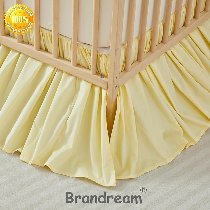 Brandream Gathered Crib Skirt, Baby Boy, Baby Girl, Gender Neutral Crib Skirt - Image 3