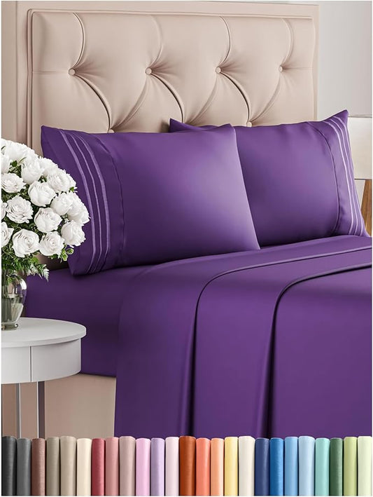 Cal King Size 4 Piece Sheet Set by CGKUnlimited