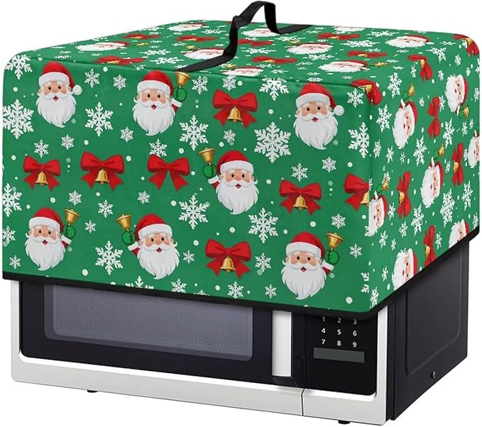 Microwave Oven Dust Cover, Christmas Santa Claus Heat-Resistant Waterproof by Unknown