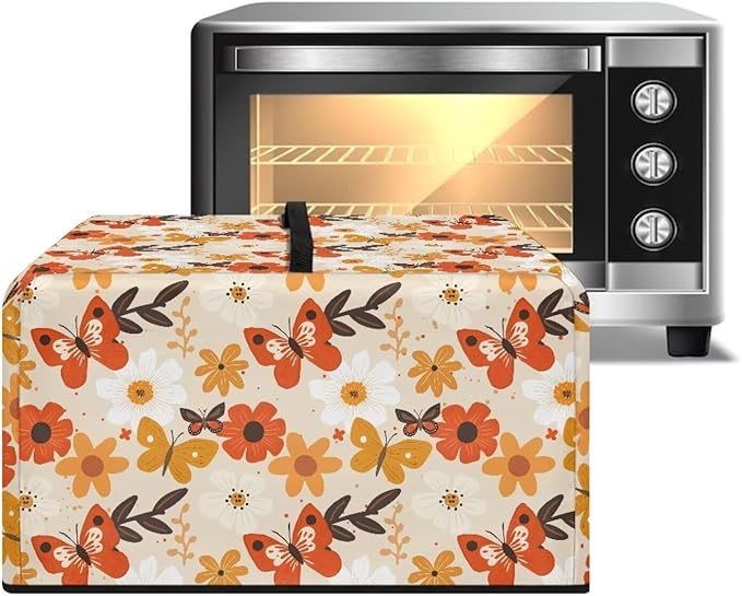 Microwave Oven Universal Dust Cover, Butterfly Waterproof Polyester Fabric Dust - Image 2