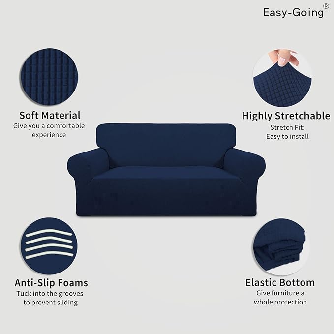 Easy-Going Stretch Oversized Loveseat Slipcover 1-Piece Sofa Cover Furniture - Image 3