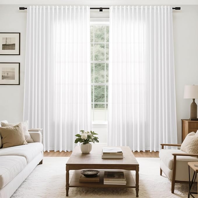 Extra Wide 100 Inch Linen Curtains - Image 7