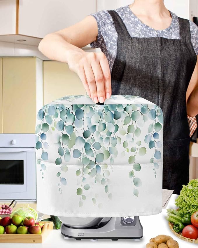 Eucalyptus Leaves Stand Mixer Dust Cover - Image 2