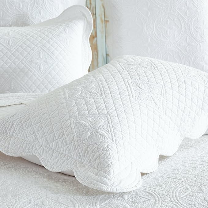 Calla Angel Sage Garden Luxury Pure Cotton Quilted Pillow Sham - Image 6