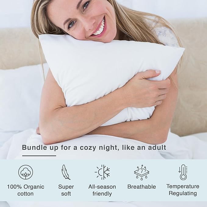 FABDREAMS Organic Waterproof Pillow Protector Set King Size | Pillow Cover Set - Image 5