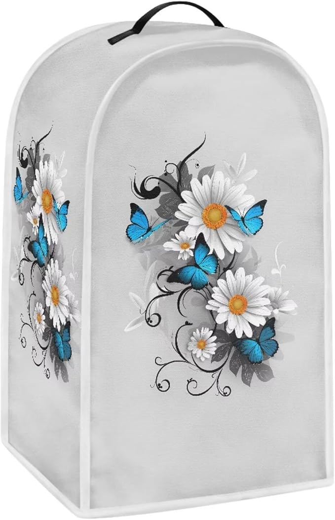 Talayituse Daisy Butterfly Print Blender Dust Cover, Fingerprint Protection - Image 2