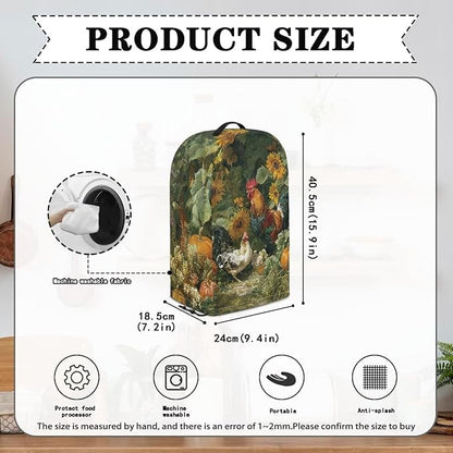 Sunflowers Rooster Mixer Hood Cover Dust Covers - Image 6
