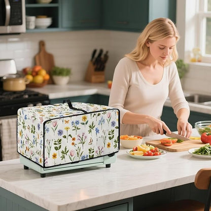 Toaster Oven Dust Cover with Side Pockets, Washable Convection Oven Cover Small - Image 7