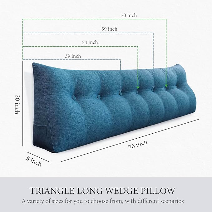 10 lbs Thickened Headboard Pillow Wedge Pillow Headboard Reading Pillow Bed - Image 7