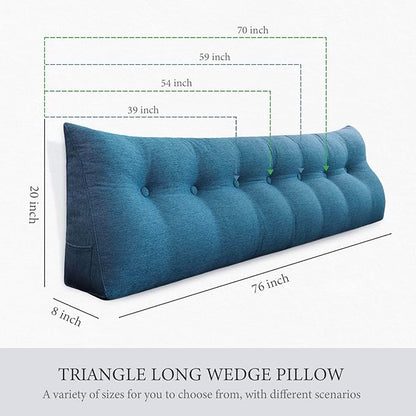 10 lbs Thickened Headboard Pillow Wedge Pillow Headboard Reading Pillow Bed - Image 7