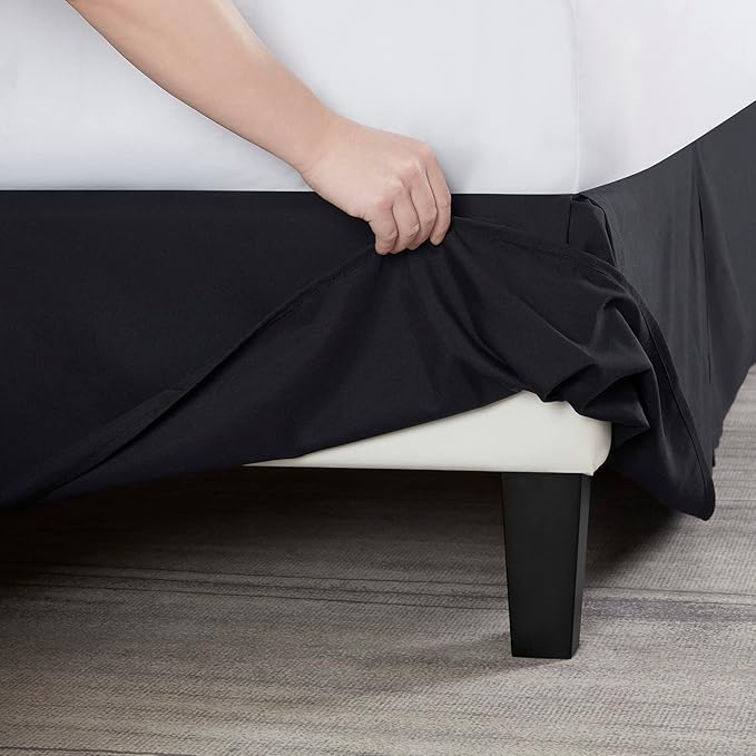 Nestl Black Full Bed Skirt - Image 5