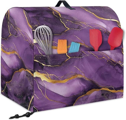 Stand Mixer Covers Protector Purple Marble Design Mixer Dust Covers Protector - Image 2