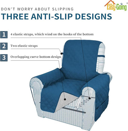Easy-Going Sofa Slipcover Waterproof Oversized Recliner Chair Cover Non-Slip - Image 4