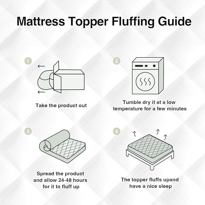 Novilla Twin XL Mattress Topper, Extra Thick Pillow Top Mattress Pad - Image 6