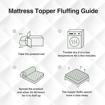 Novilla Twin XL Mattress Topper, Extra Thick Pillow Top Mattress Pad - Image 6