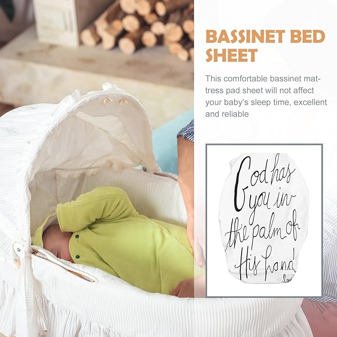 Breathable Elastic Bassinet Mattress Sheet Fitted Knitted Cradle Sheet - Image 6