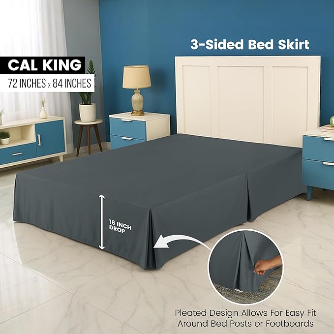 Utopia Bedding California King Bed Skirt - Image 2