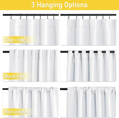 NICETOWN Dust Isolate Sound Barrier 100% Blackout Rod Pocket Curtains 84" Long - Image 7