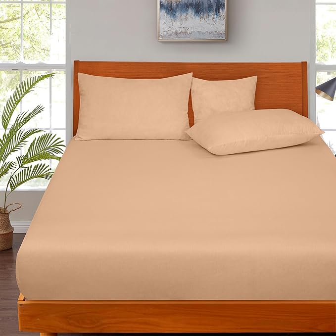 ROYALE LINENS 300 Thread Count 100% Long Staple Combed Cotton Fitted Sheet Twin - Image 5