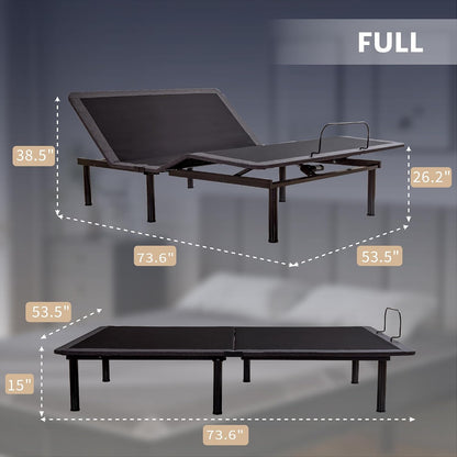 dyonery full size adjustable bed frame + 12 shown in use