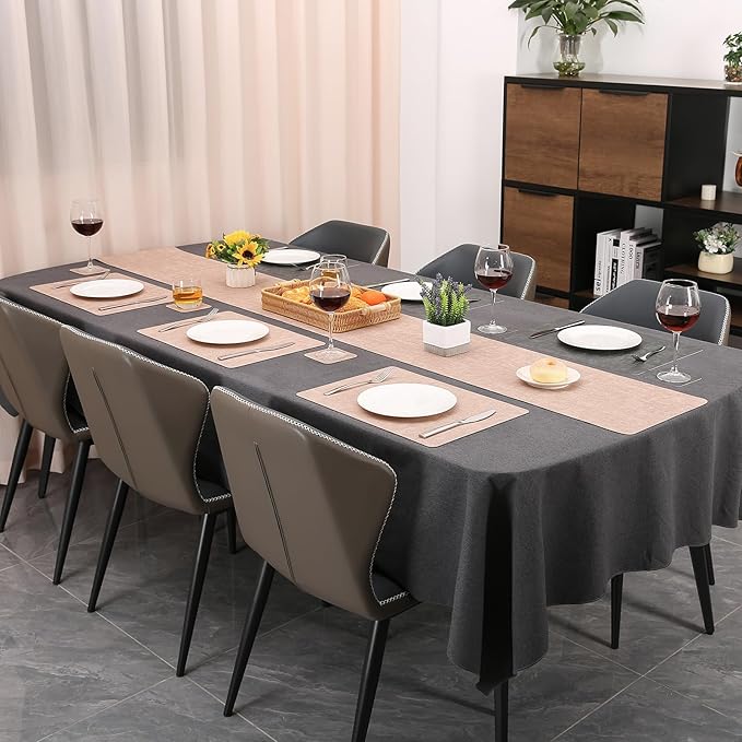 Table Runners 72 Inches Long, Dual-Sided Faux Leather Farmhouse Table Runner - Image 6