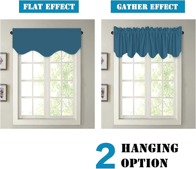 H.VERSAILTEX 2 Panels Blackout Curtain Valances - Image 5