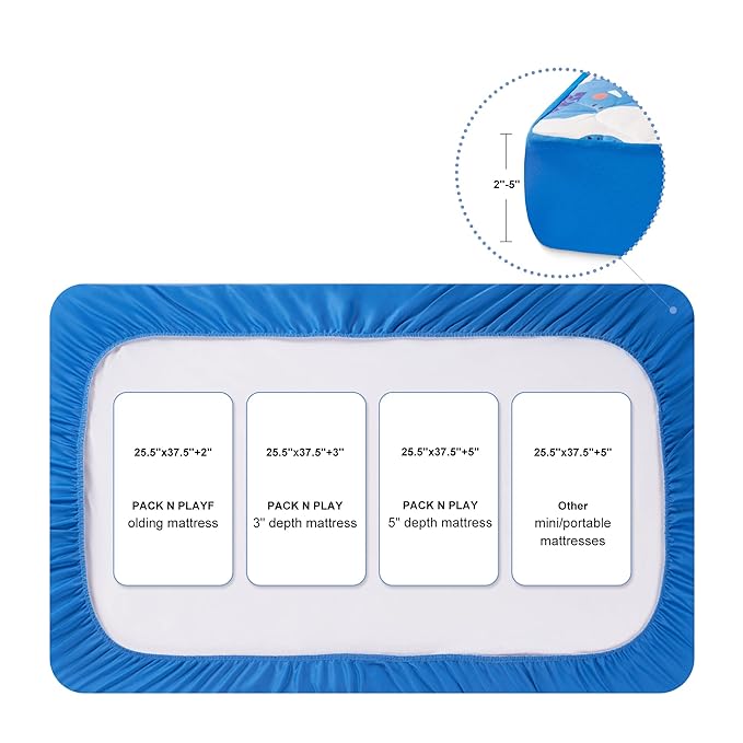 TILLYOU Pack and Play Sheet - Image 3