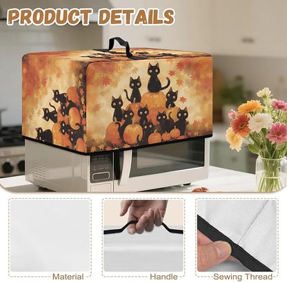 Microwave Oven Dust Cover, Thanksgiving Cat Heat-Resistant Waterproof Microwave - Image 7