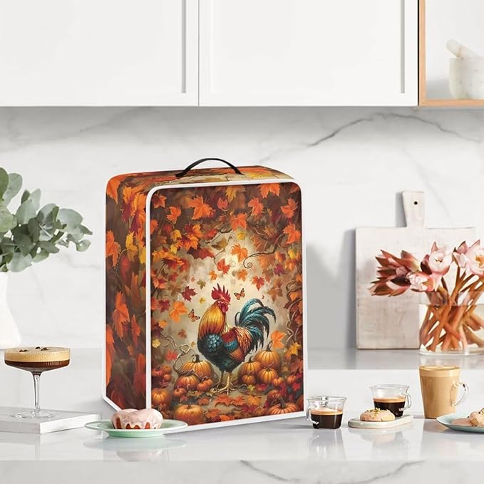 Coffee Maker Cover Protector, Christmas Santa Claus Coffee Machine Dust Cover - Image 3