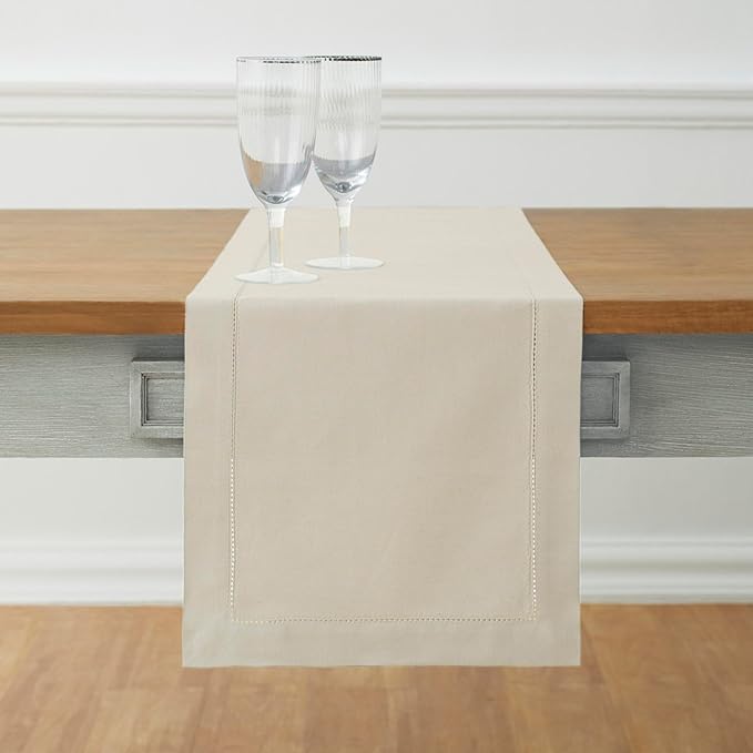 Solino Home Cotton Linen Table Runner 120 Inches Long by SolinoHome