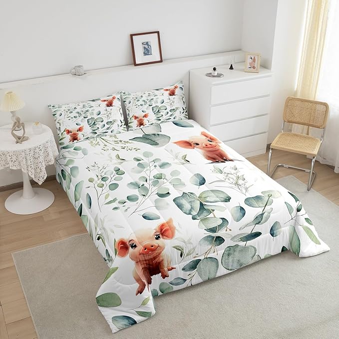 Erosebridal Kawaii Pig King Bedding Sets - Image 4
