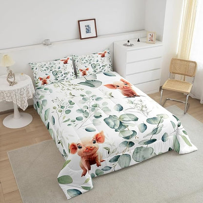 Erosebridal Kawaii Pig King Bedding Sets - Image 4