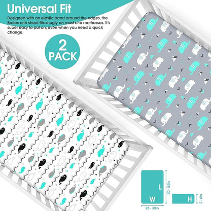 BROLEX Baby Fitted Crib Sheets: Kid Crib Sheets - Image 3